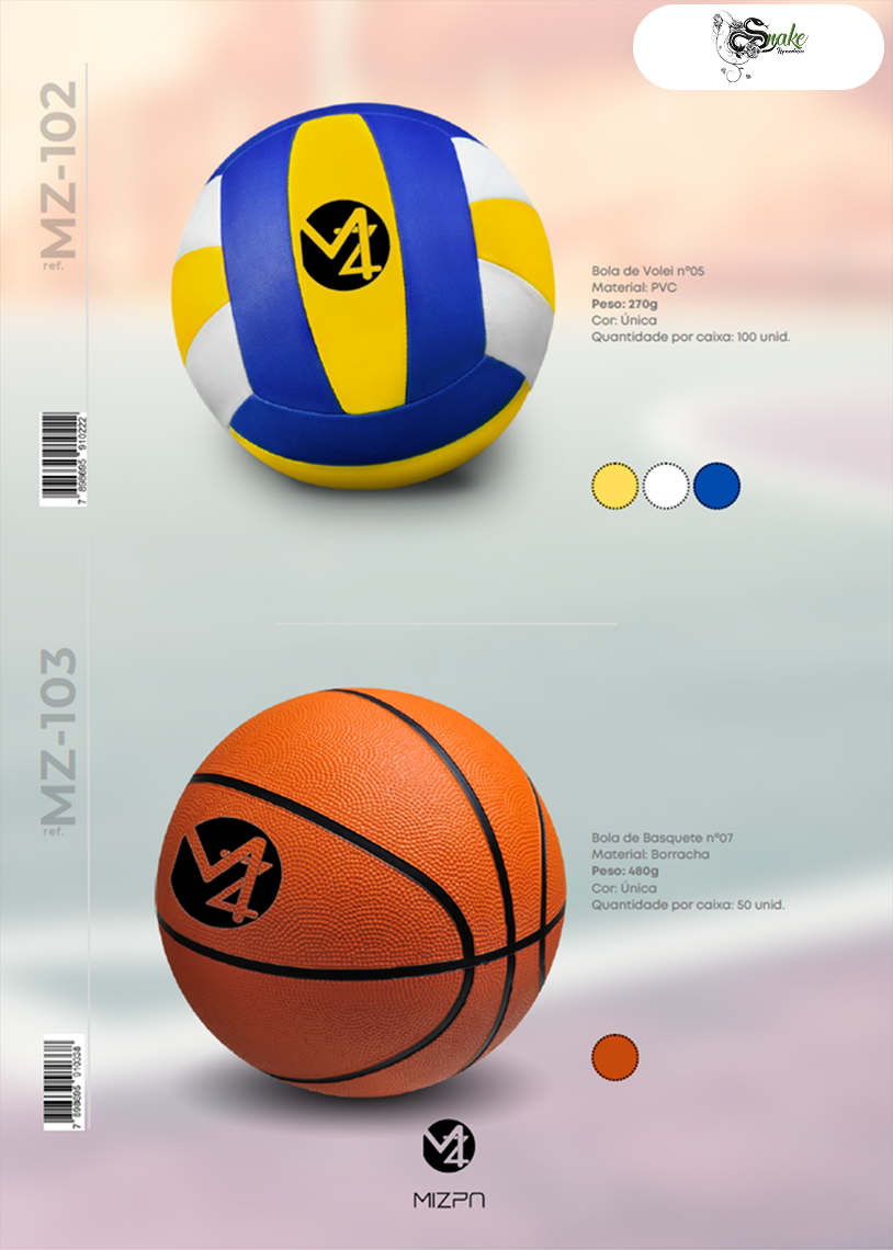 MIZPA - JASPER, Importadora, Bolas, Bolas de Futebol, Bola de Volei, Bola de Basquete