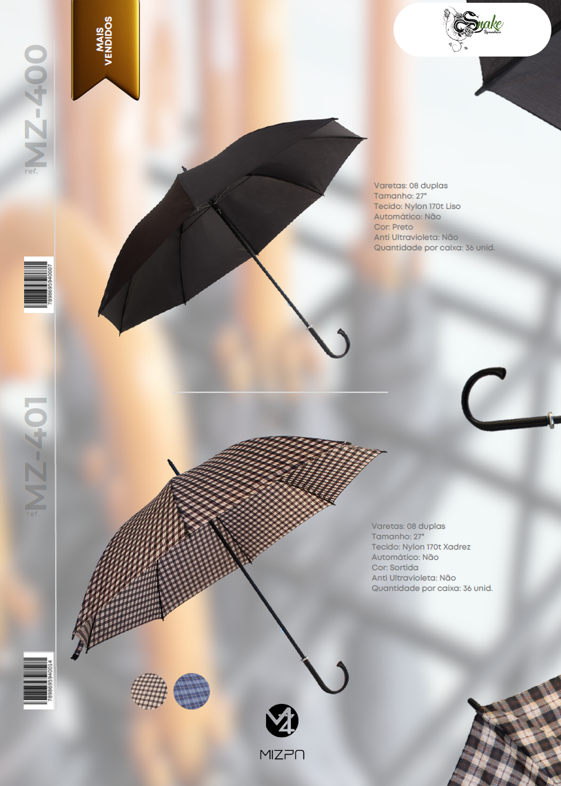 MIZPA - JASPER, Importadora, Guarda Chuvas, Sombrinhas,