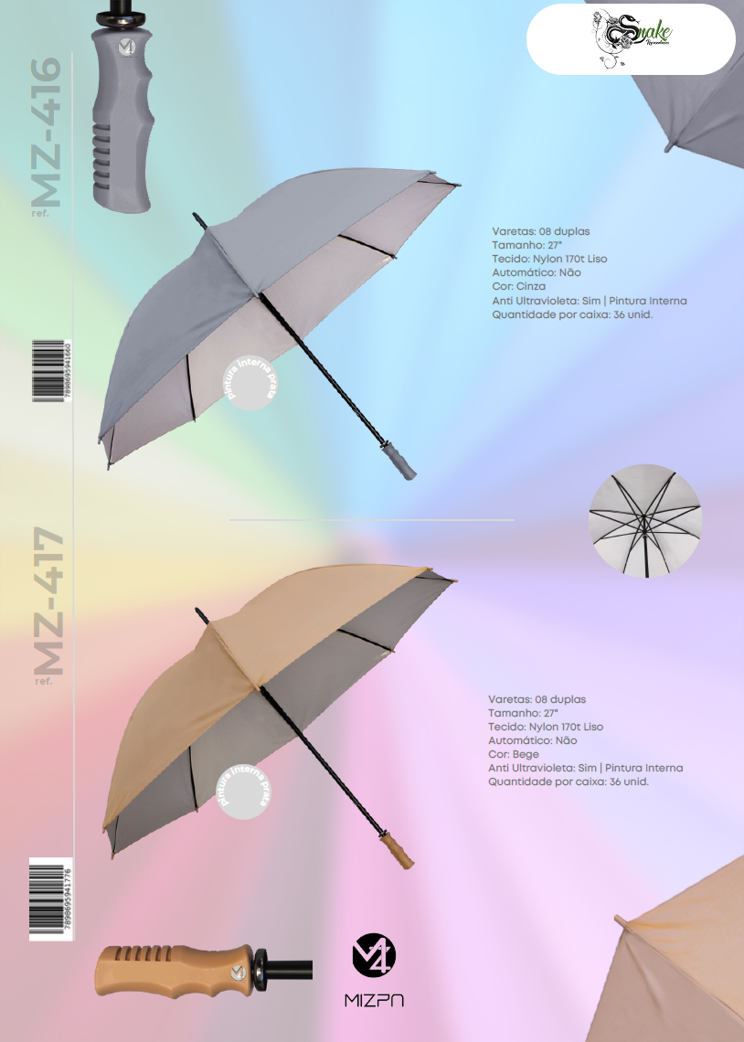 MIZPA - JASPER, Importadora, Guarda Chuvas, Sombrinhas,